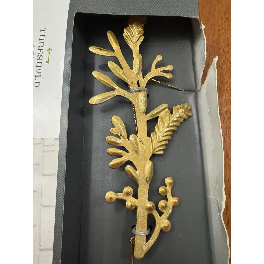 Threshold Gold Branch Snowflake Retired Garland 6ft Decorative Holiday Accent